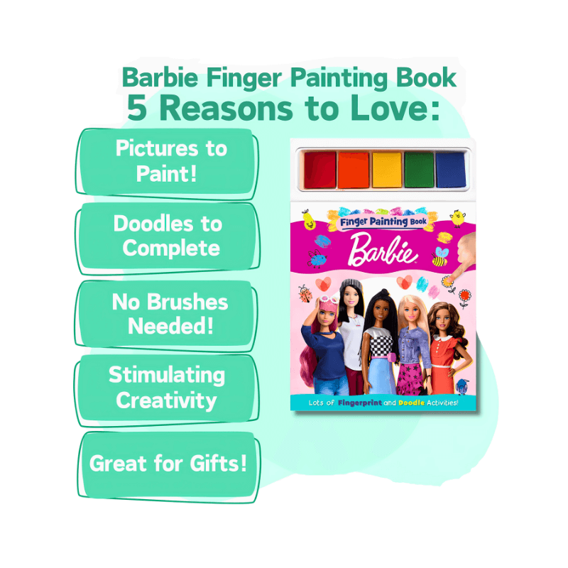 Barbie Finger Painting Book, alternate view