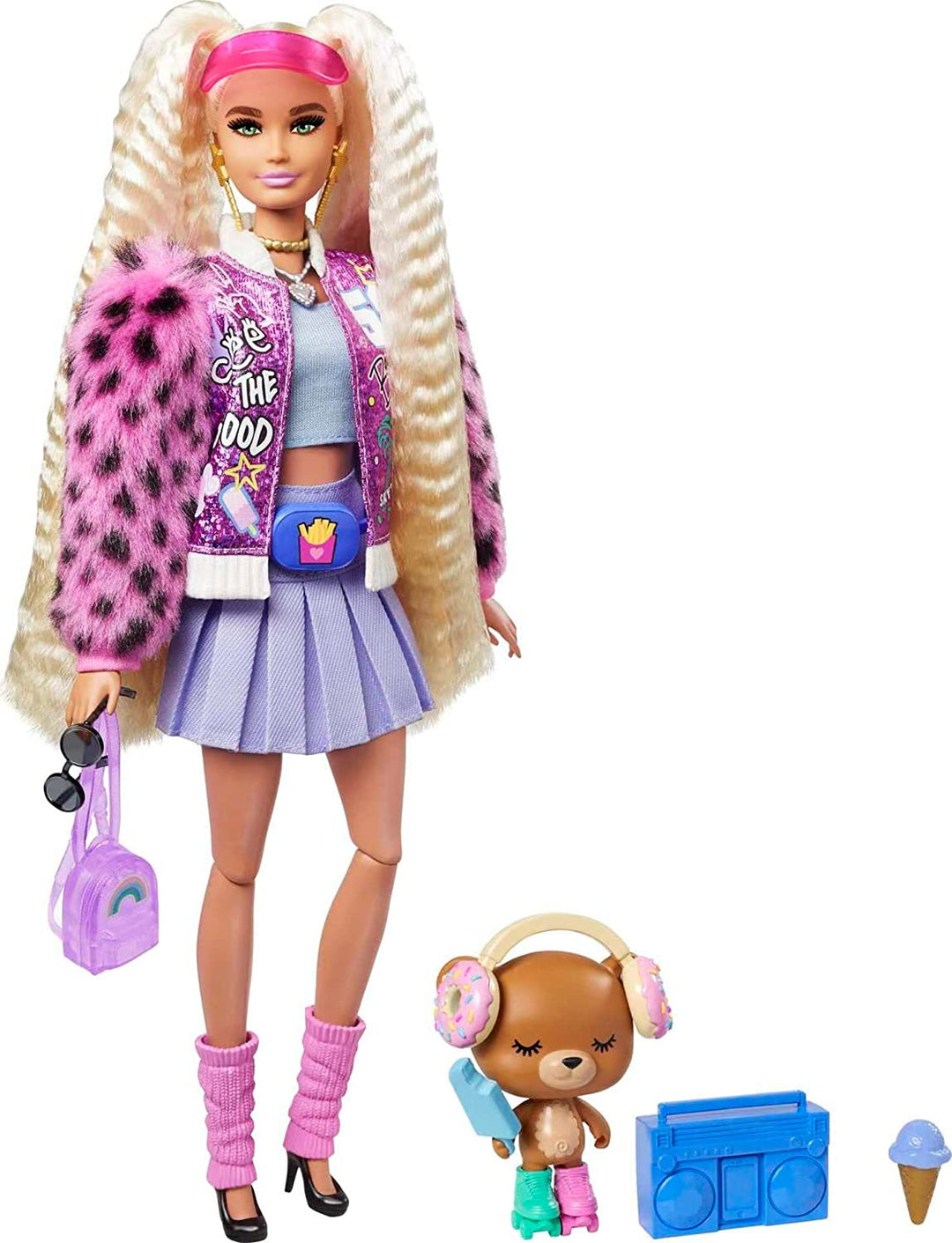 Barbie Extra Blonde Doll with Pigtails & Pet - Infinity Collectables  - #tag1#