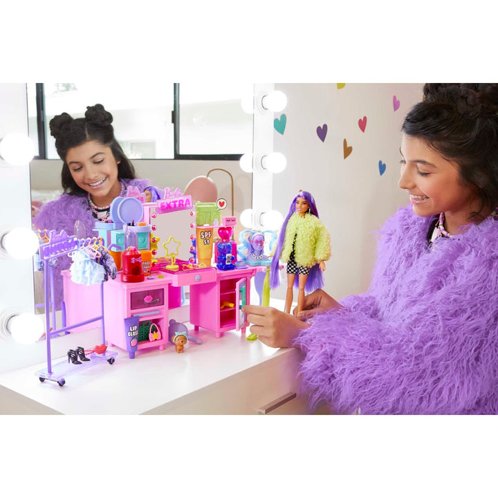 Barbie Extra Doll and Vanity Playset - Infinity Collectables  - #tag1#