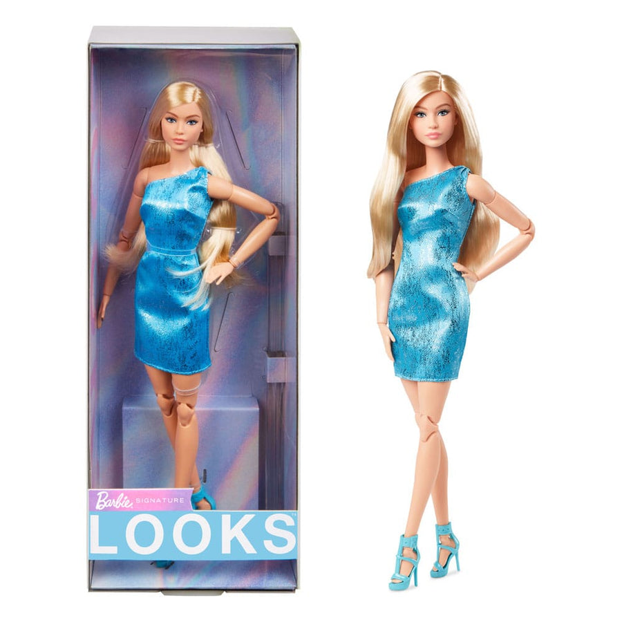 Barbie Signature Barbie Looks Doll Model #23 Blonde Blue Dress - Infinity Collectables  - #tag1#