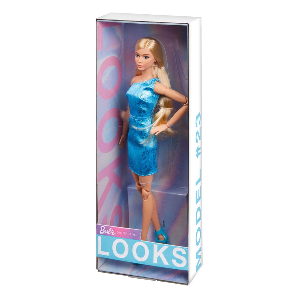 Barbie Signature Barbie Looks Doll Model #23 Blonde Blue Dress - Infinity Collectables  - #tag1#