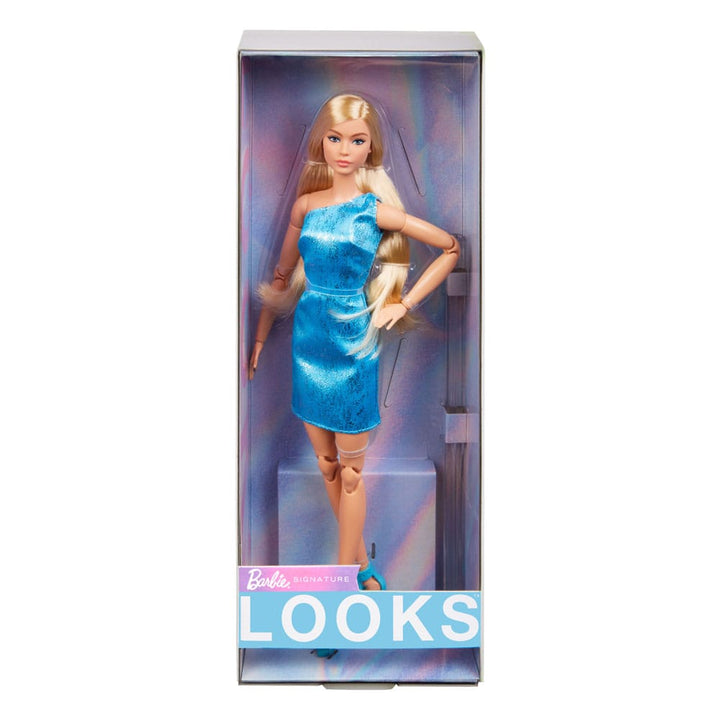 Barbie Signature Barbie Looks Doll Model #23 Blonde Blue Dress - Infinity Collectables  - #tag1#