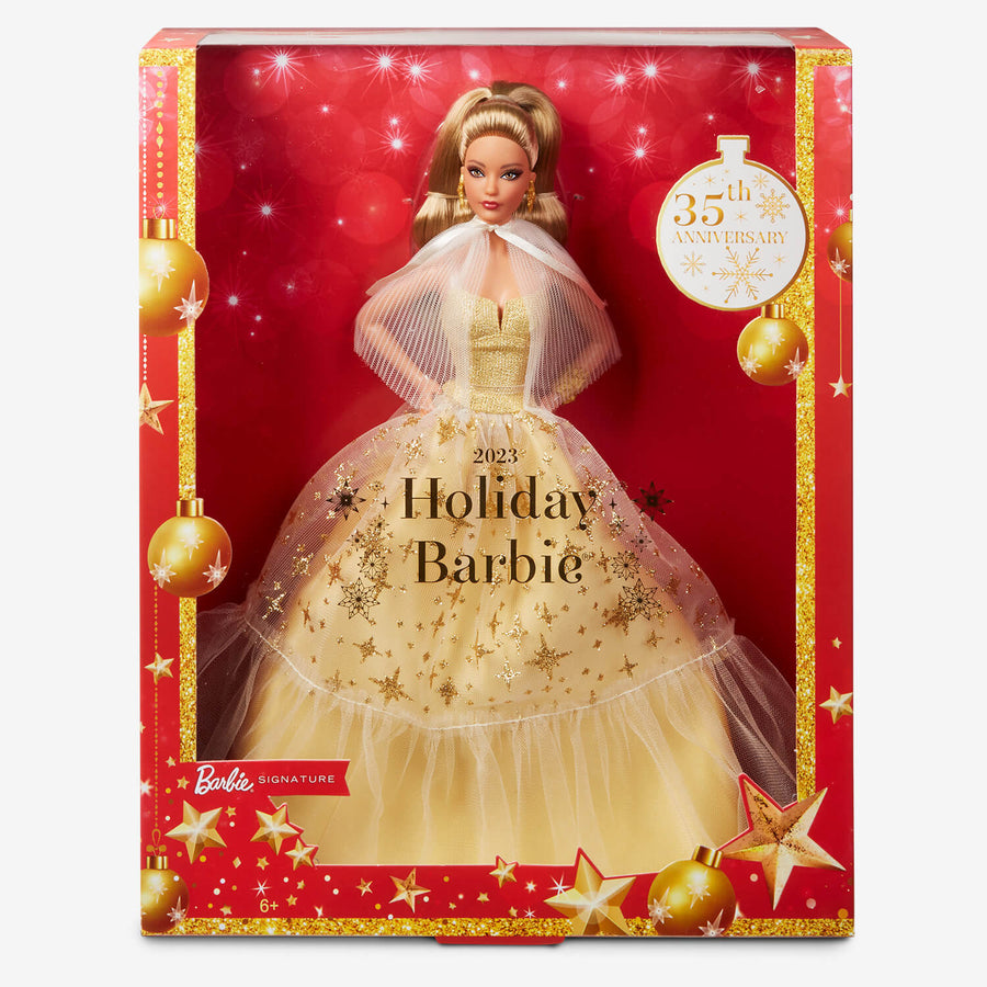 Barbie Signature Doll 35th Anniversary 2023 Holiday Doll Barbie - Infinity Collectables  - #tag1#