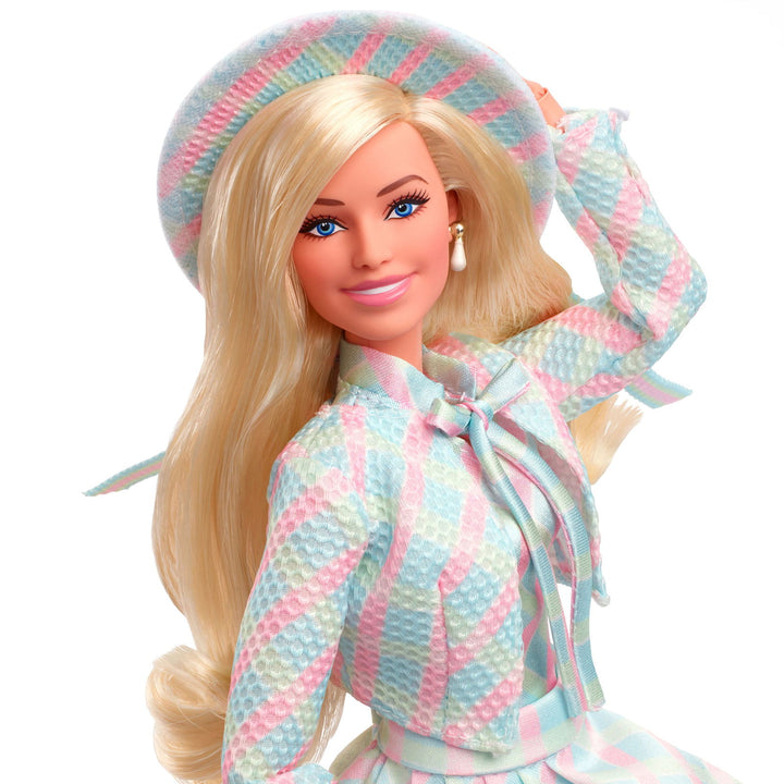 Barbie The Movie Doll Margot Robbie As Barbie In Plaid Matching Set - Infinity Collectables  - #tag1#