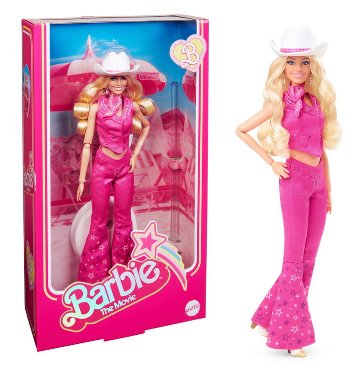 Barbie The Movie Doll Margot Robbie Barbie in Pink Western Outfit - Infinity Collectables  - #tag1#