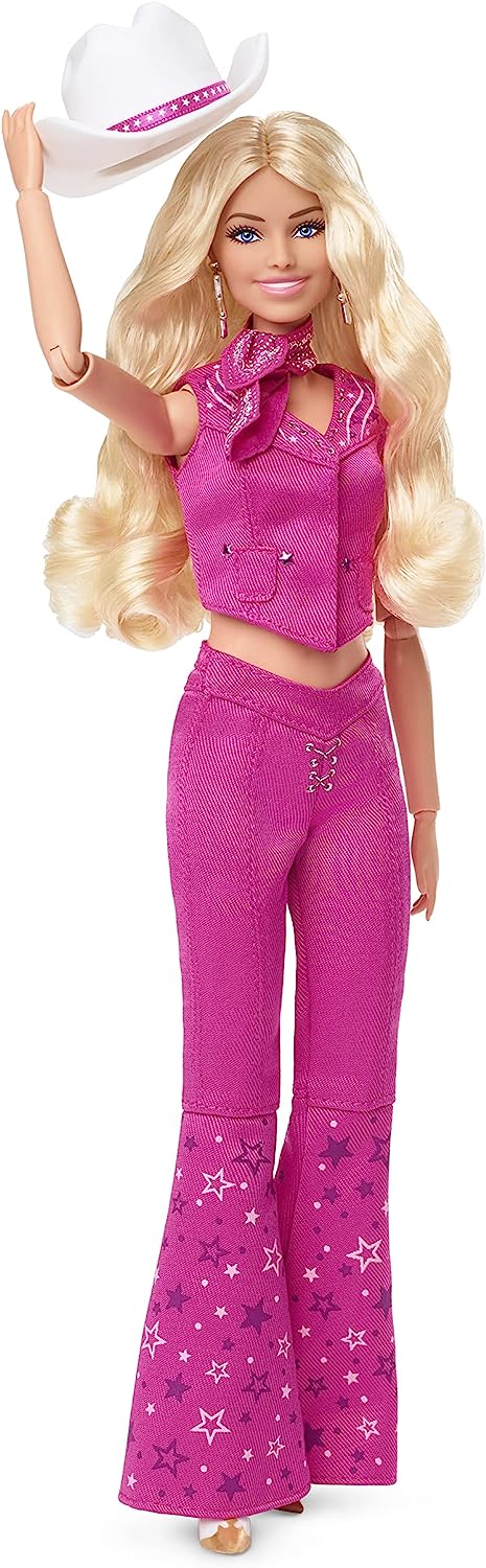 Barbie The Movie Doll Margot Robbie Barbie in Pink Western Outfit - Infinity Collectables  - #tag1#