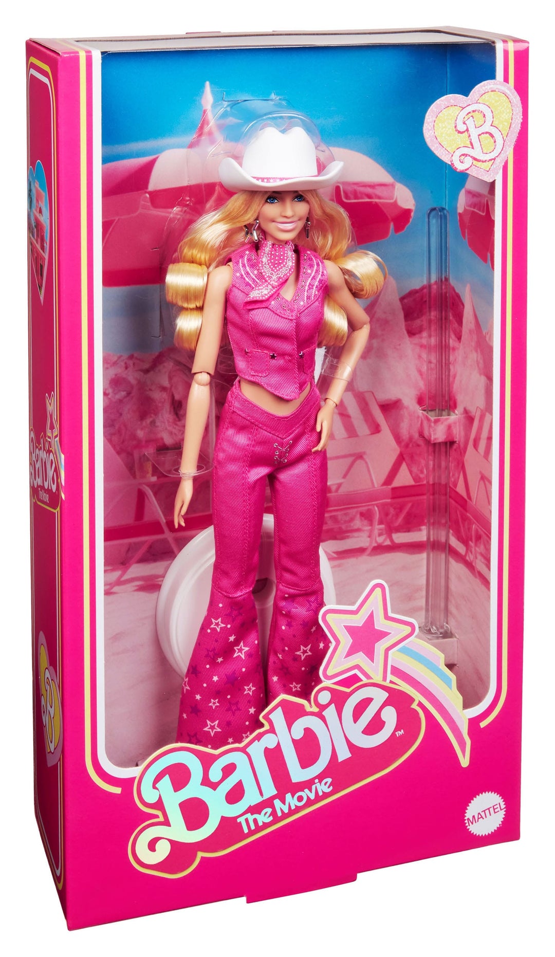 Barbie The Movie Doll Margot Robbie Barbie in Pink Western Outfit - Infinity Collectables  - #tag1#