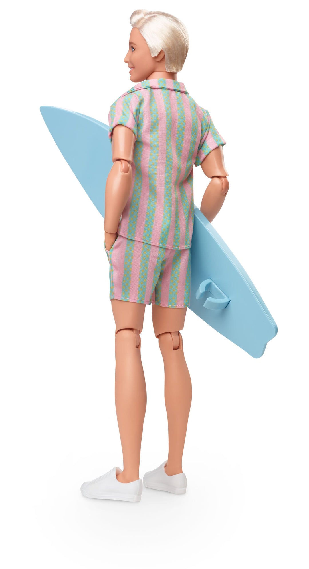 Barbie The Movie Ken Doll Wearing Pastel Striped Beach Matching Set - Infinity Collectables  - #tag1#