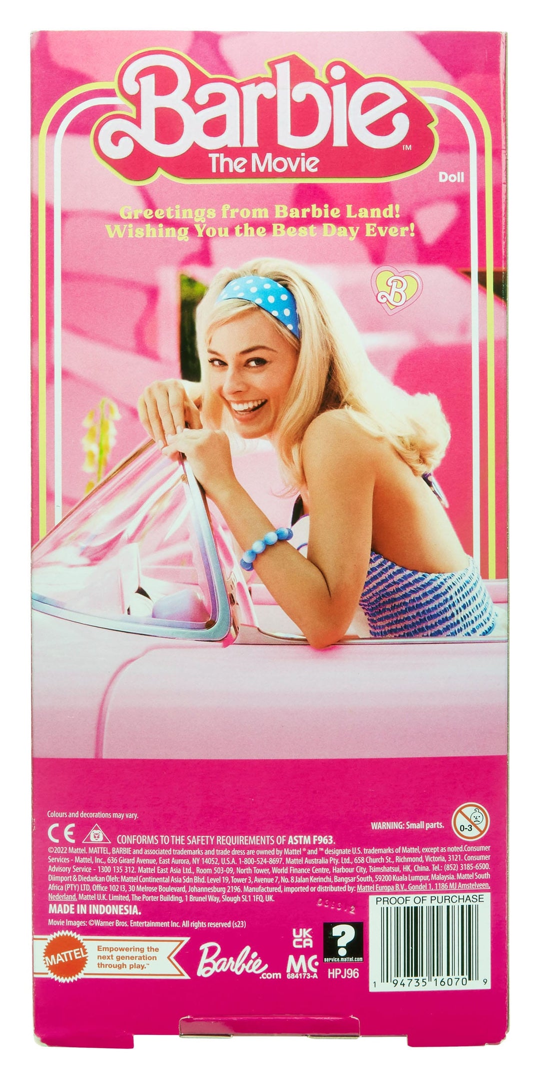 Barbie The Movie Margot Robbie As Barbie In Pink Gingham Dress - Infinity Collectables  - #tag1#