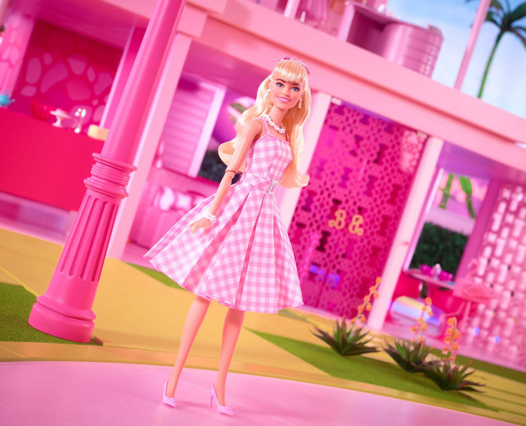 Barbie The Movie Margot Robbie As Barbie In Pink Gingham Dress - Infinity Collectables  - #tag1#