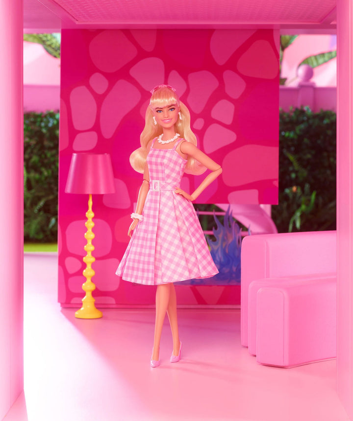 Barbie The Movie Margot Robbie As Barbie In Pink Gingham Dress - Infinity Collectables  - #tag1#