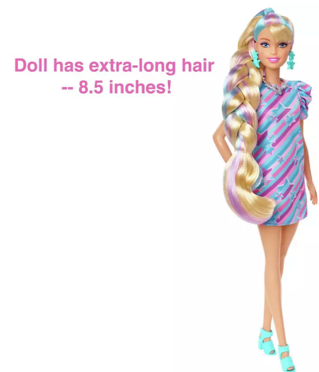 Barbie Totally Hair Doll & Accessories - Star Theme - Infinity Collectables  - #tag1#