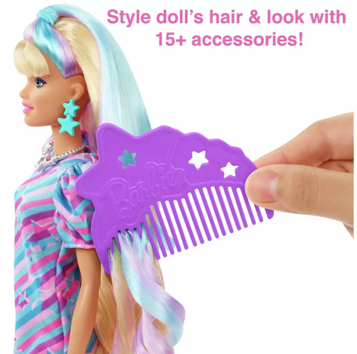 Barbie Totally Hair Doll & Accessories - Star Theme - Infinity Collectables  - #tag1#