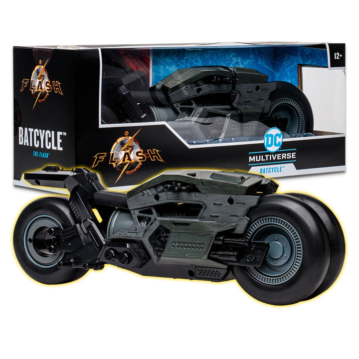 DC McFarlane Toys The Flash Movie Batcycle Vehicle