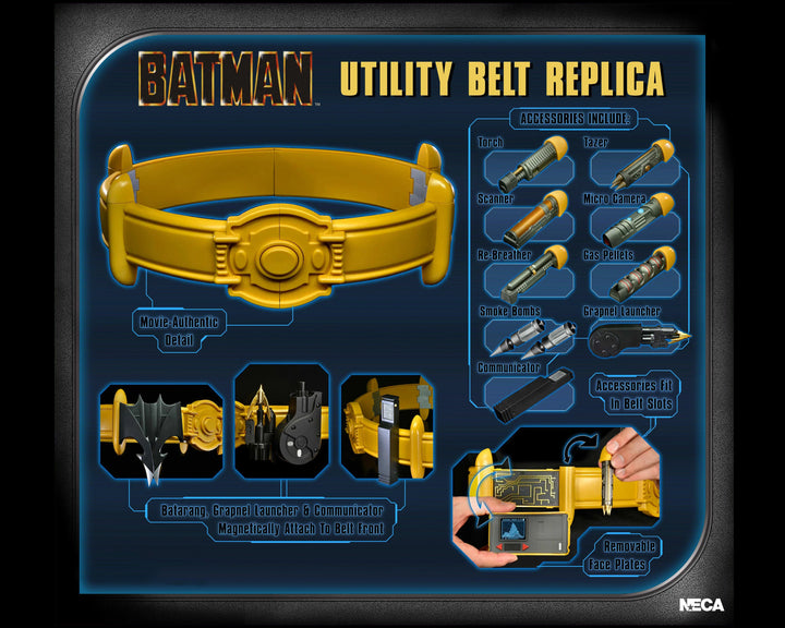 NECA Batman (1989) Utility Belt Prop Replica
