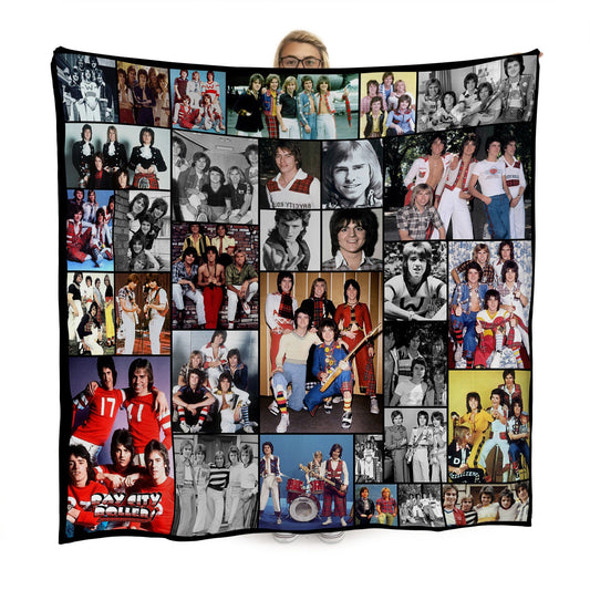 Bay City Rollers Montage Fleece Throw - Large Size 150cm x 150cm, alternate view