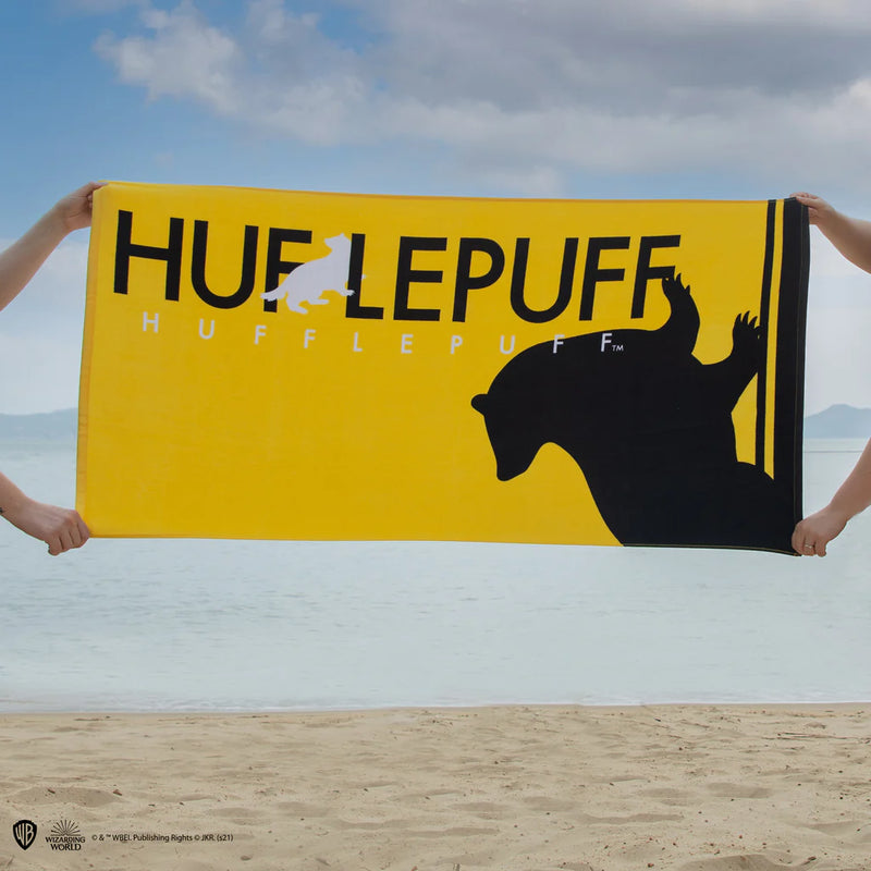 Hufflepuff Beach Towel, side angle