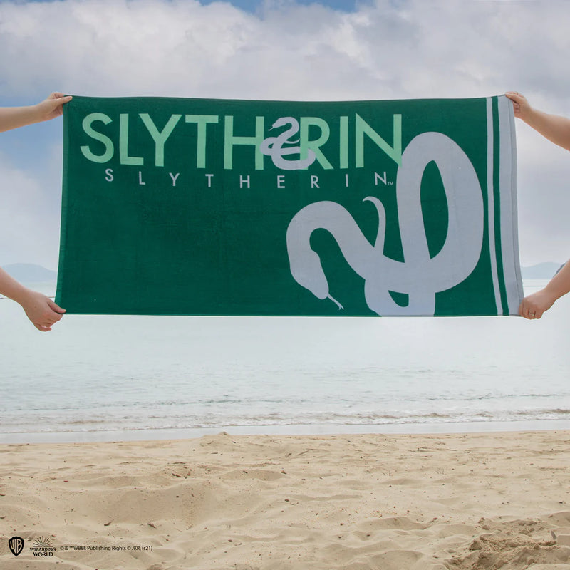 Harry Potter Slytherin Beach Towel, close-up detail