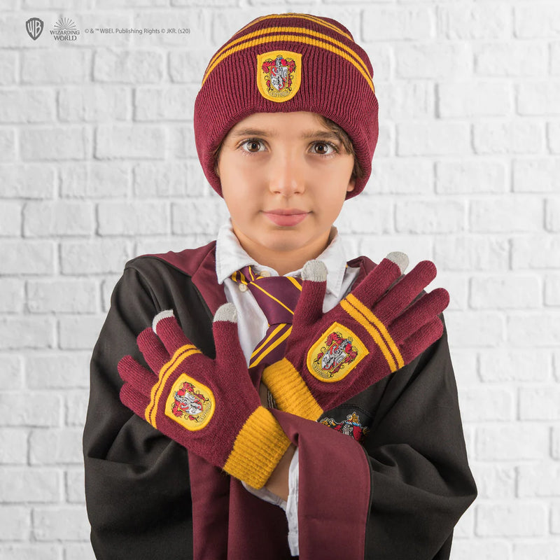 Harry Potter Kids Gryffindor Gloves and Beanie Set, alternate view