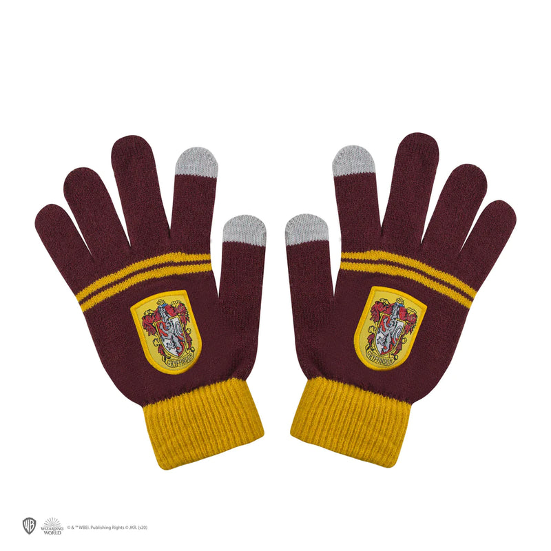 Harry Potter Kids Gryffindor Gloves and Beanie Set, rear view
