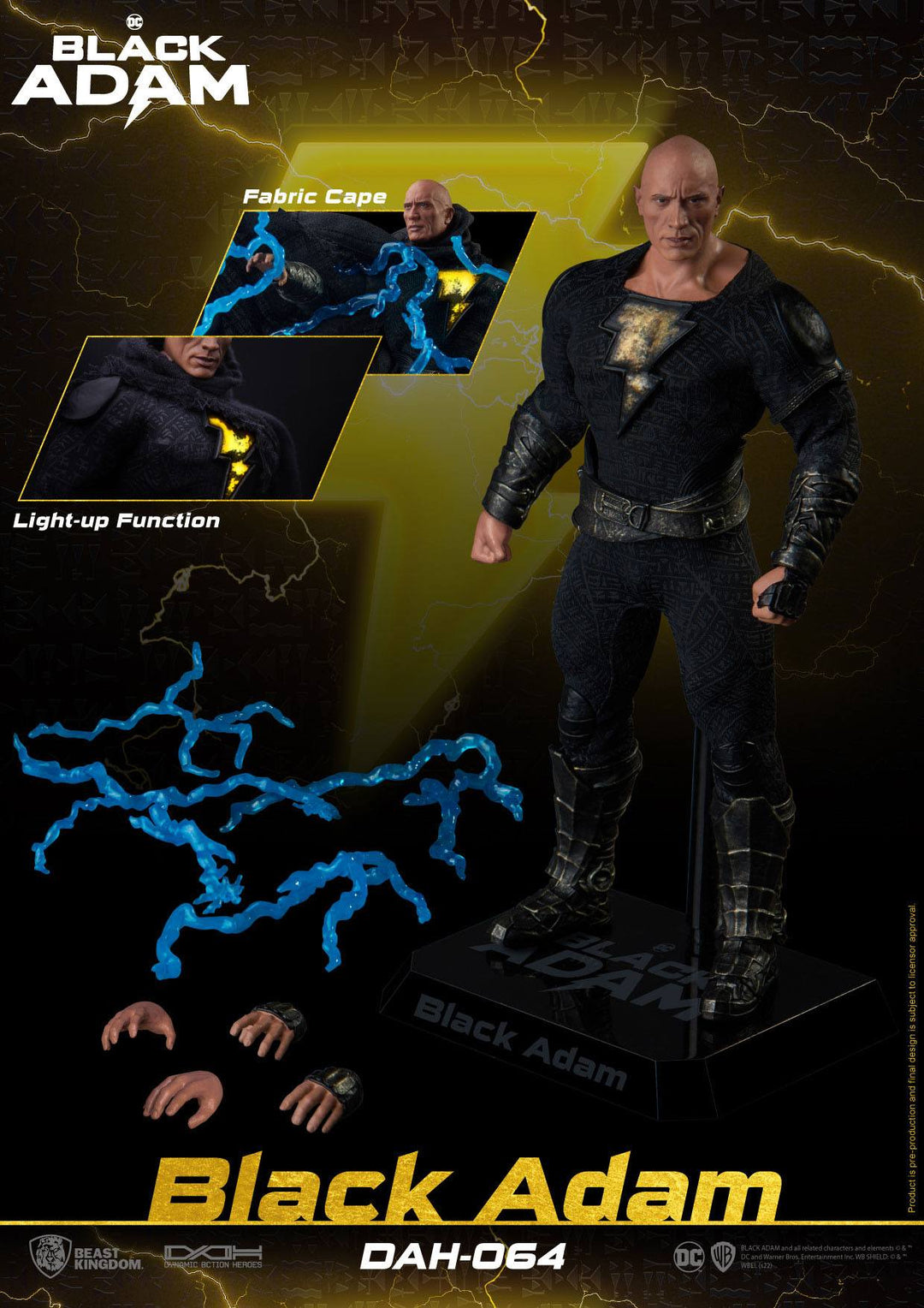 Beast Kingdom Black Adam Dynamic 8ction Heroes Black Adam - Infinity Collectables  - #tag1#