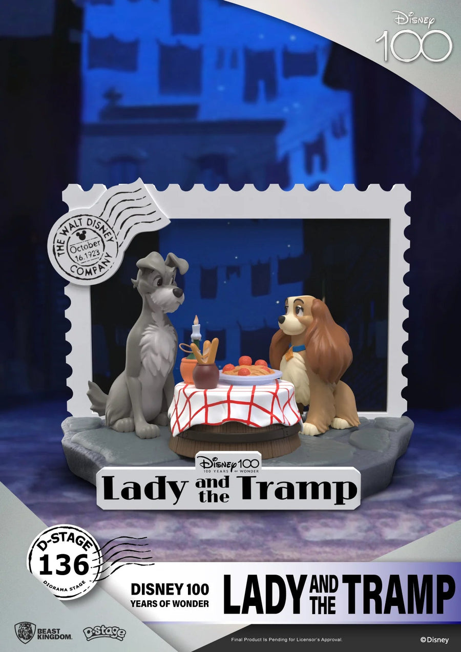 Beast Kingdom Disney 100 Years of Wonder Lady And The Tramp Statue - Infinity Collectables  - #tag1#