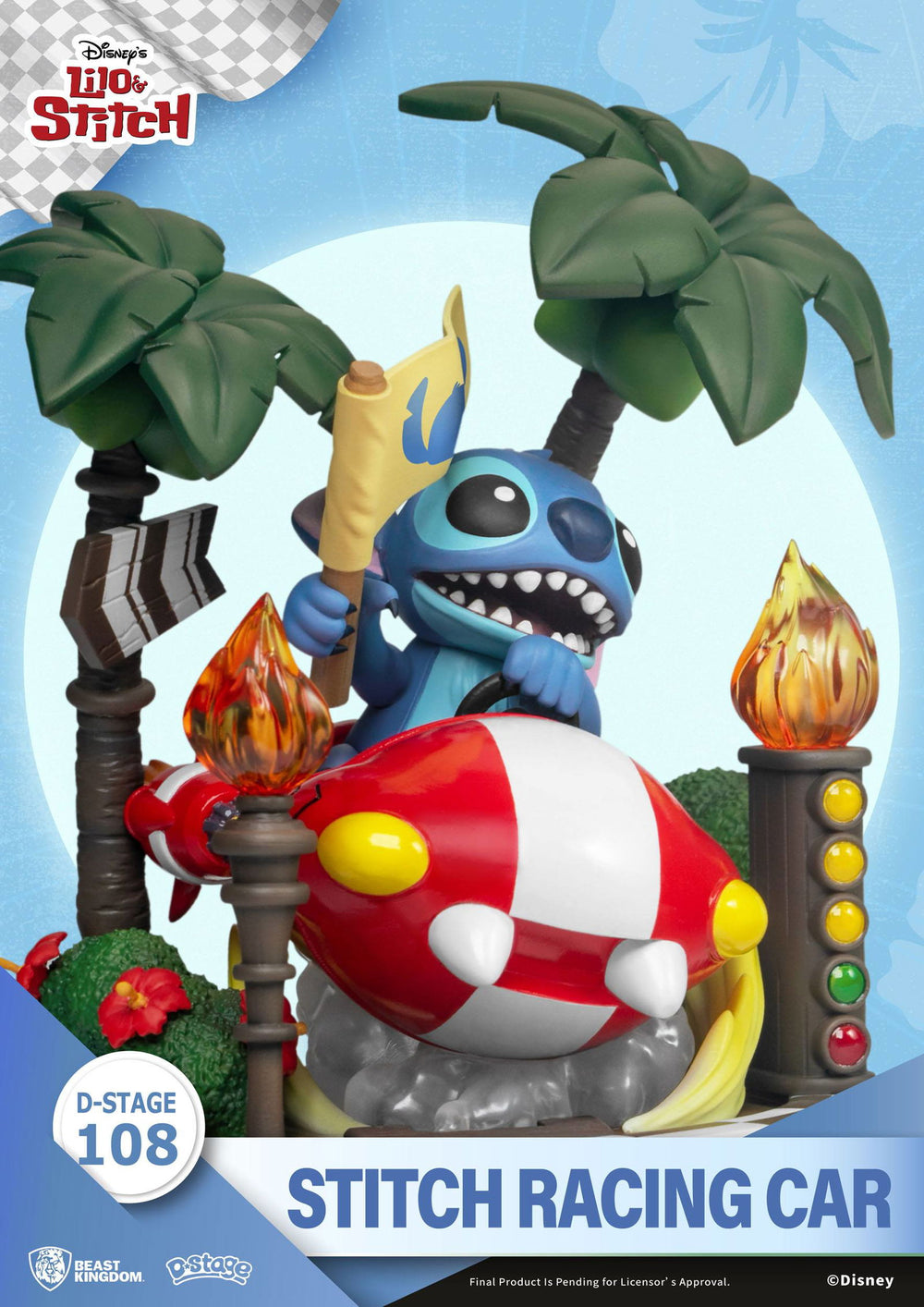 Beast Kingdom Lilo & Stitch D-Stage Diorama - Stitch Racing Car - Infinity Collectables  - #tag1#