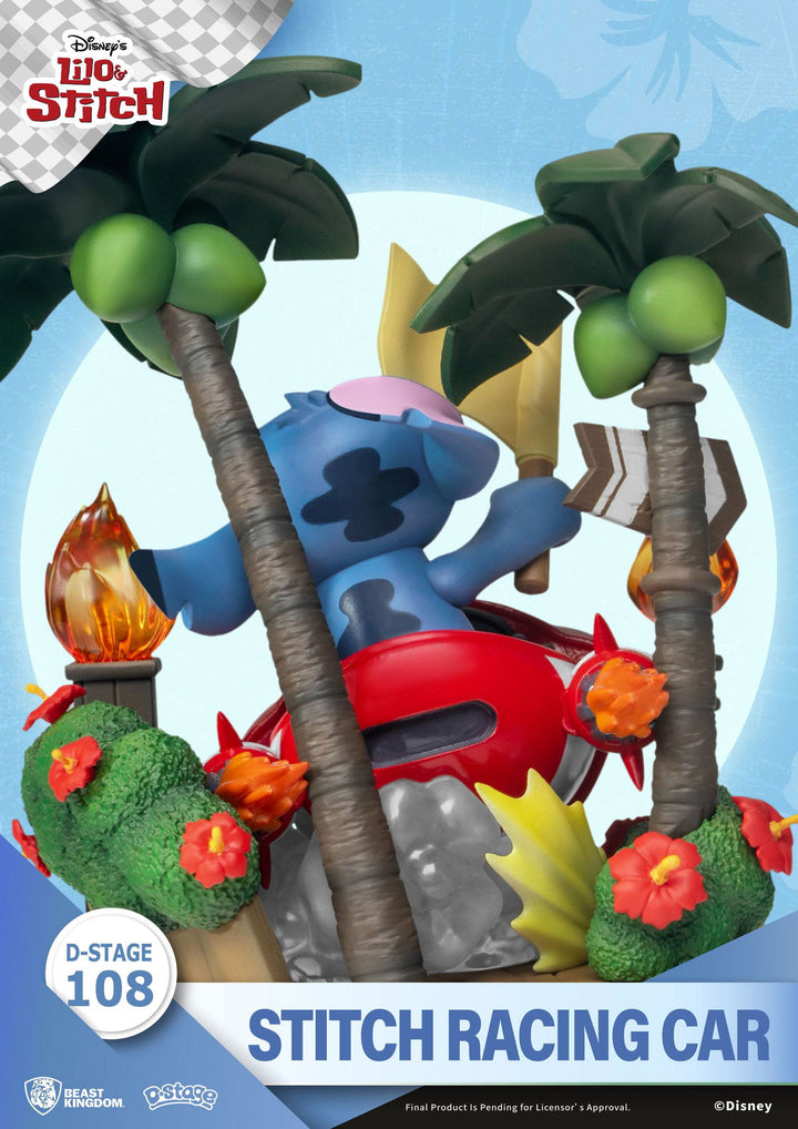 Beast Kingdom Lilo & Stitch D-Stage Diorama - Stitch Racing Car - Infinity Collectables  - #tag1#