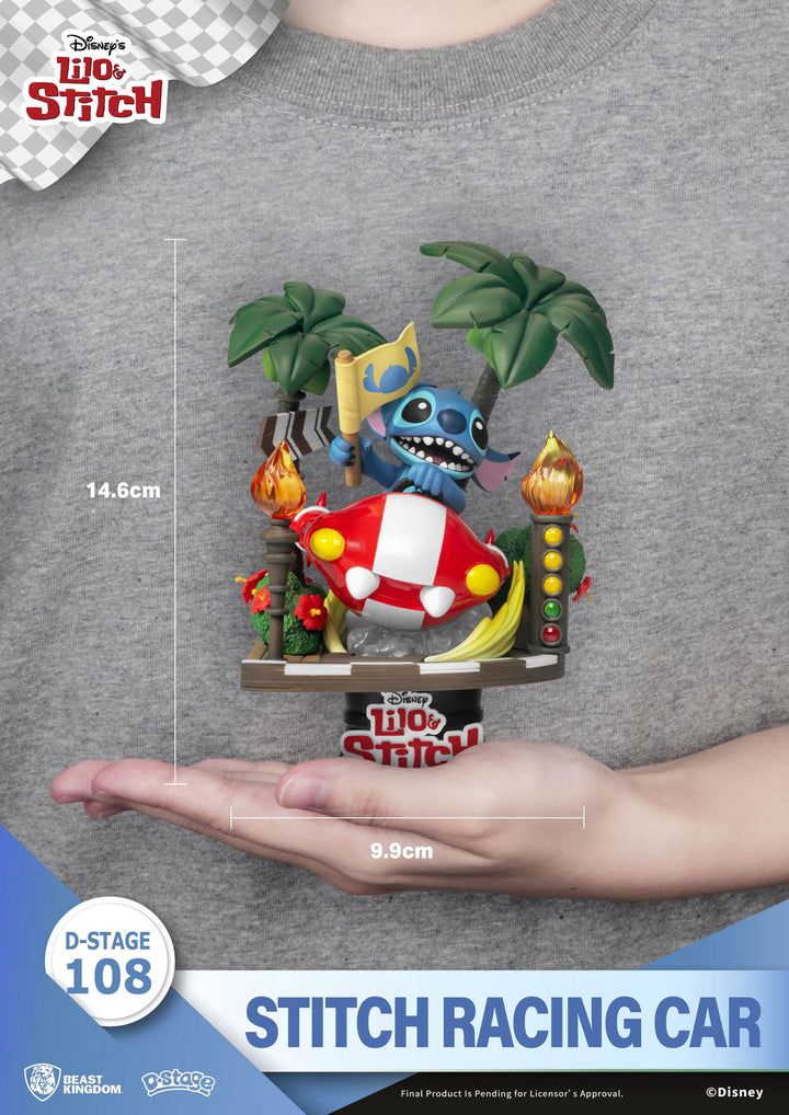 Beast Kingdom Lilo & Stitch D-Stage Diorama - Stitch Racing Car - Infinity Collectables  - #tag1#