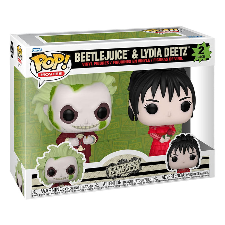 Beetlejuice Beetlejuice & Lydia Deetz Two-Pack Funko POP! Vinyl Figures - Infinity Collectables  - #tag1#