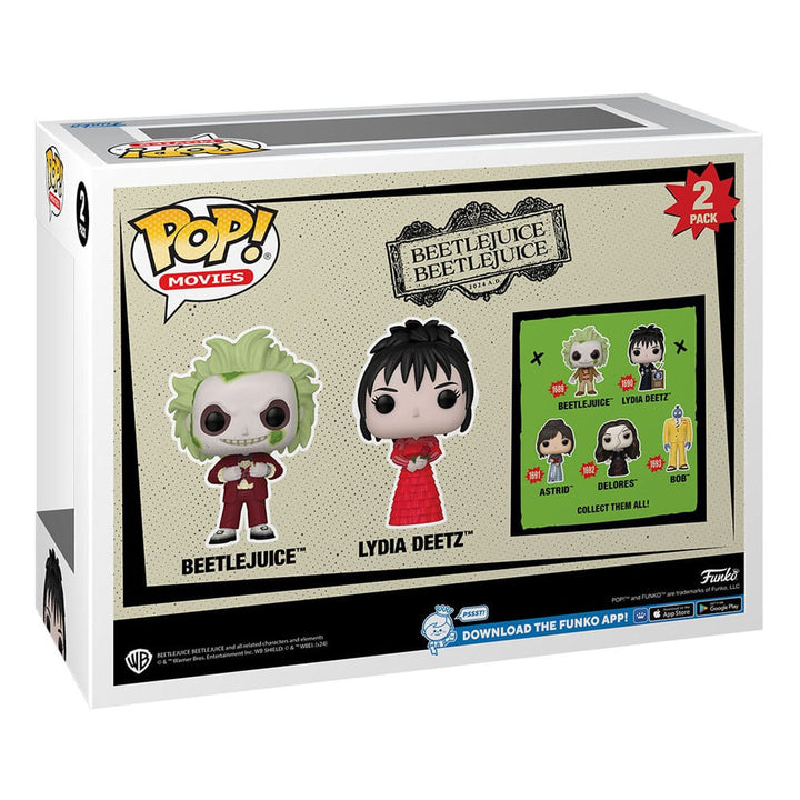 Beetlejuice Beetlejuice & Lydia Deetz Two-Pack Funko POP! Vinyl Figures - Infinity Collectables  - #tag1#