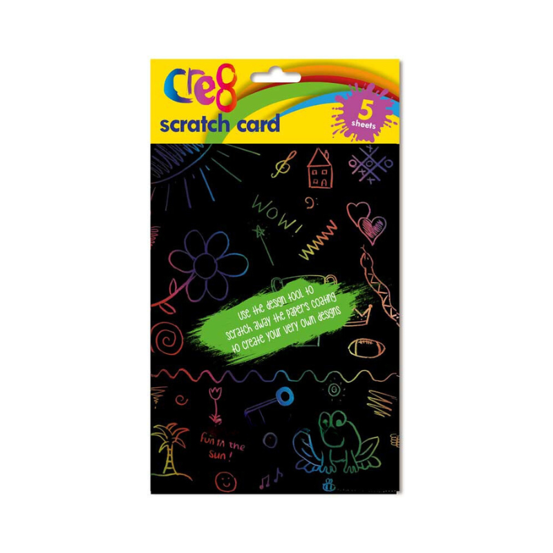 A5 Rainbow Scratch Card 5 Sheets collectible from PoundFun