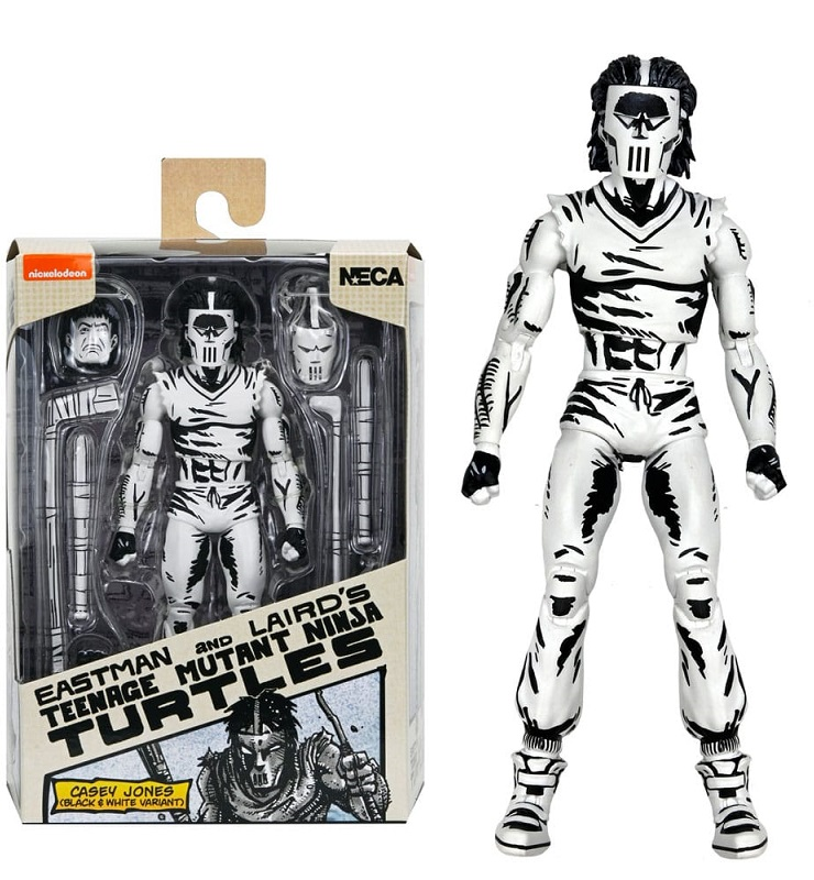 TMNT: (Mirage Comics) Casey Jones Black & White 7 Scale Action Figure Teenage Mutant Ninja Turtles (Pre-Order, alternate view