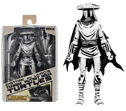 TMNT: (Mirage Comics) Elite Foot Ninja Guard Black & White 7" Scale Action Figure Teenage Mutant Ninja Turtles (Pre-Order September 2025)