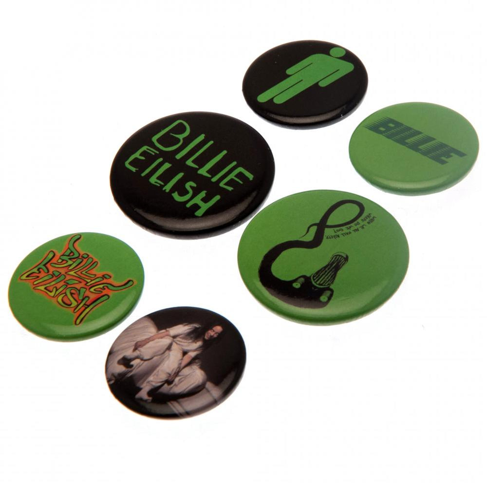 Billie Eilish Button Badge Set - Infinity Collectables  - #tag1#