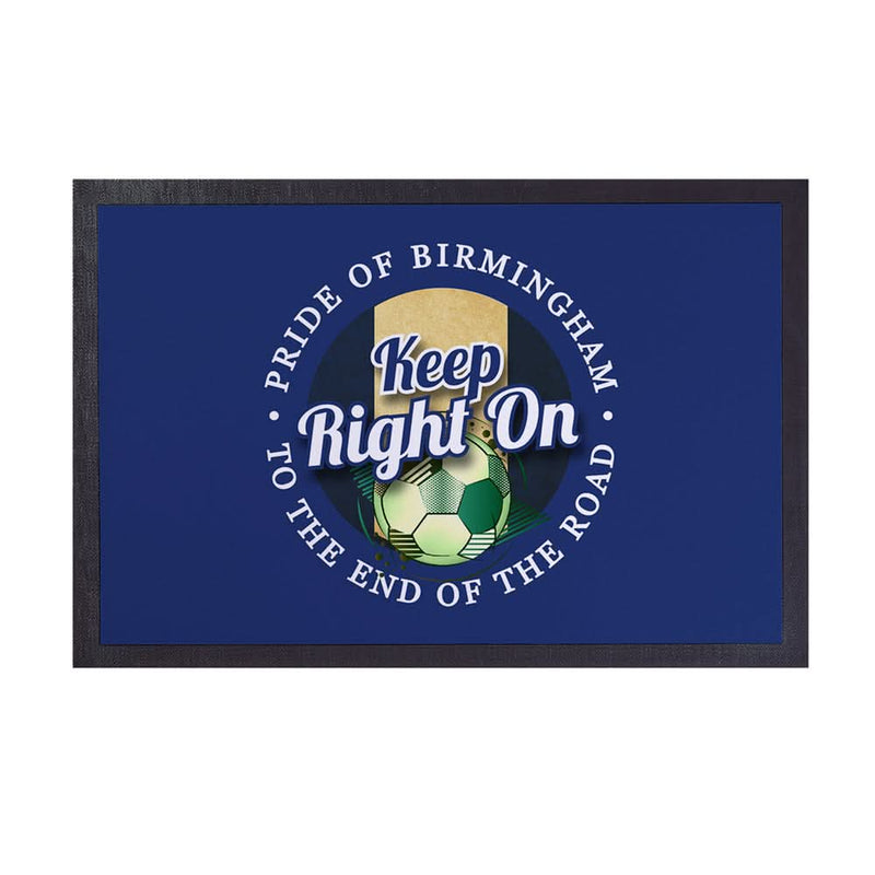 Birmingham Keep Right On - Football Legends - Door Mat -60cm X 40cm collectible from https://britishmade.gifts/