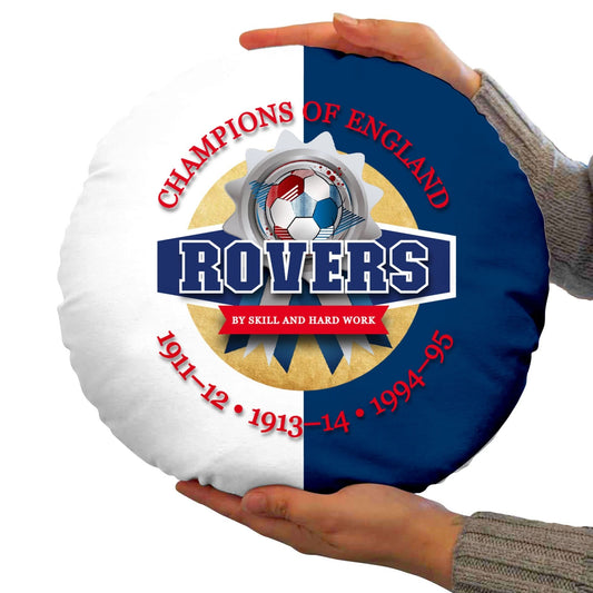 Blackburn Champions - Football Legends - Circle Cushion 14 collectible from https://britishmade.gifts/