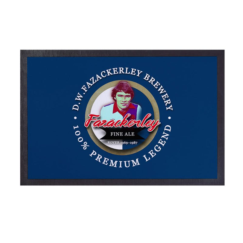 Blackburn Faz - Football Legends - Door Mat -60cm X 40cm collectible from https://britishmade.gifts/