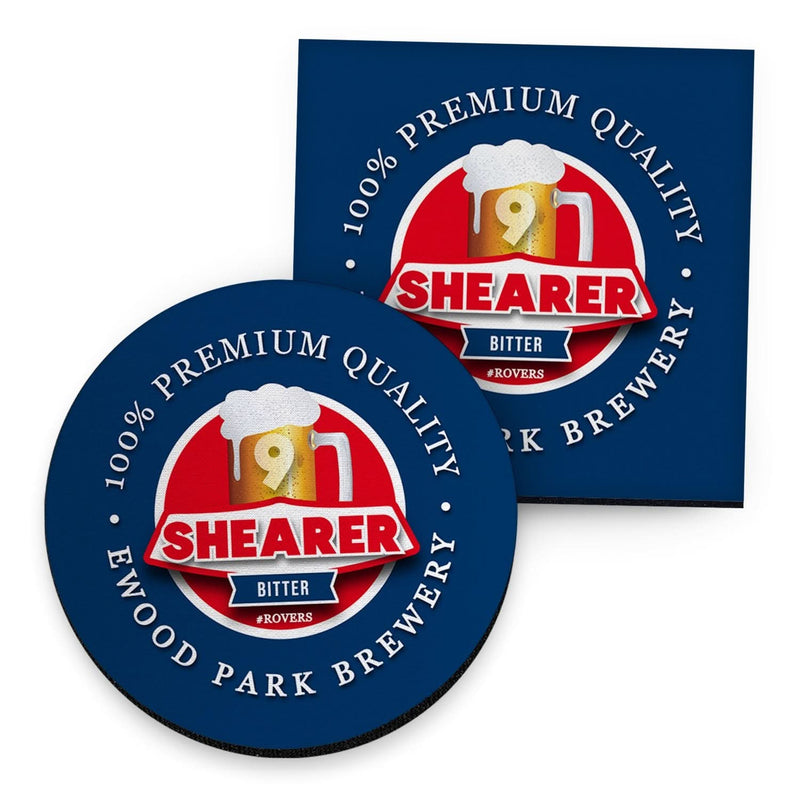 Blackburn Shearer - Football Coaster - Square Or Circle collectible from https://britishmade.gifts/