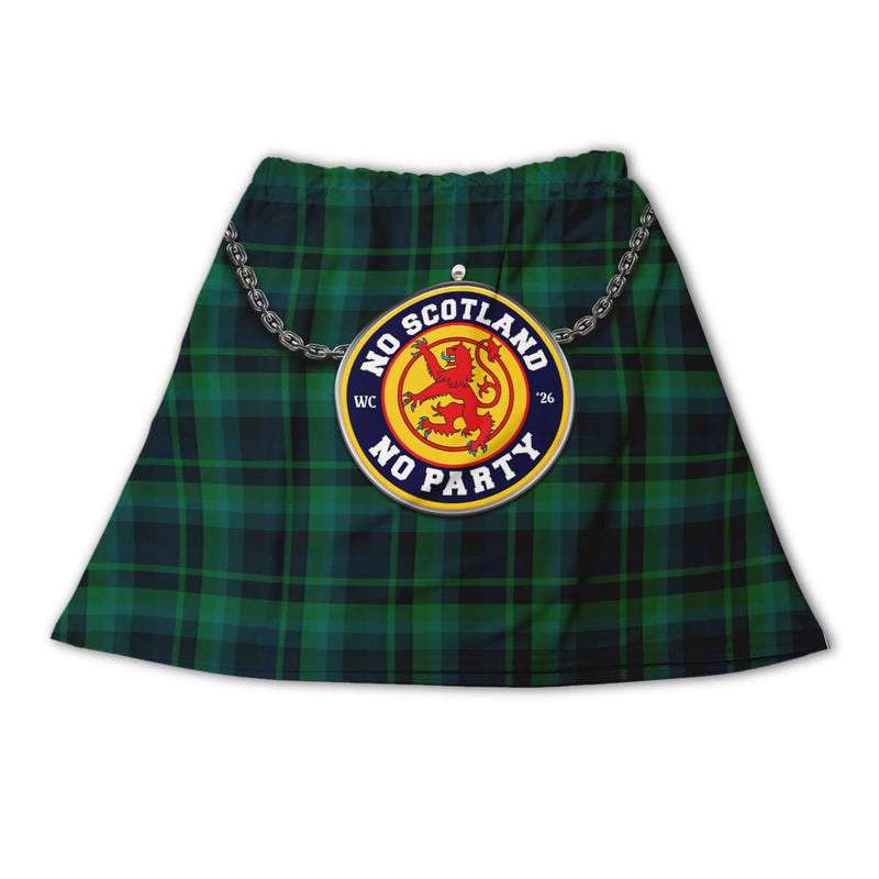 Black Watch Tartan, Scotland WC26 Badge - Novelty Kilt, alternate view