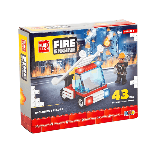 Block Tech Fire Engine Set collectible from PoundFun