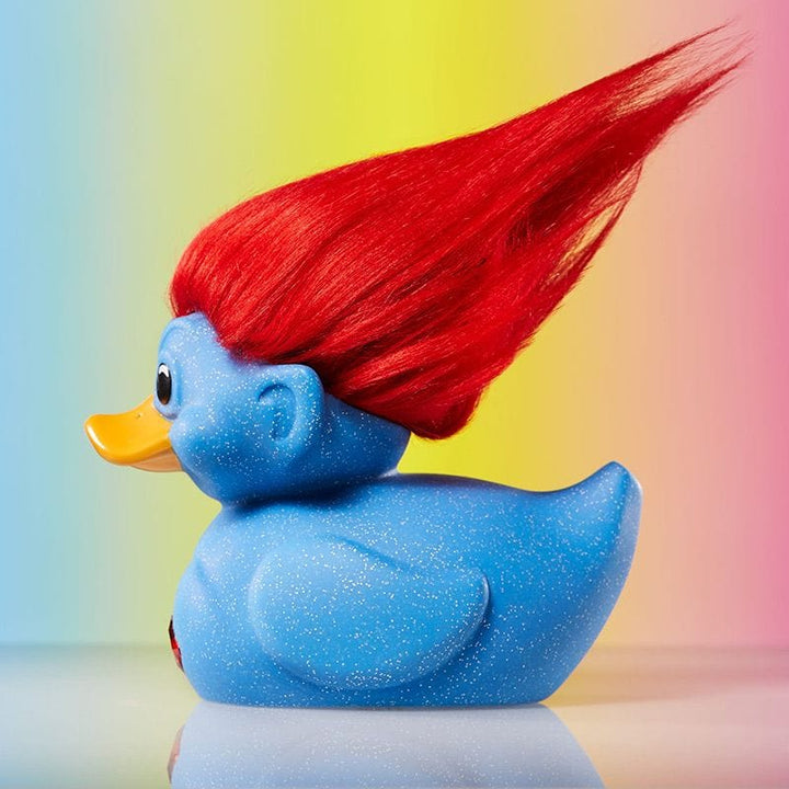 Official Trolls Glitter Blue Troll (Blue with Red Hair) TUBBZ Cosplaying Duck