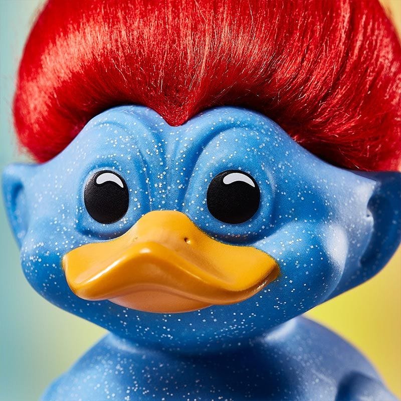 Official Trolls Glitter Blue Troll (Blue with Red Hair) TUBBZ Cosplaying Duck