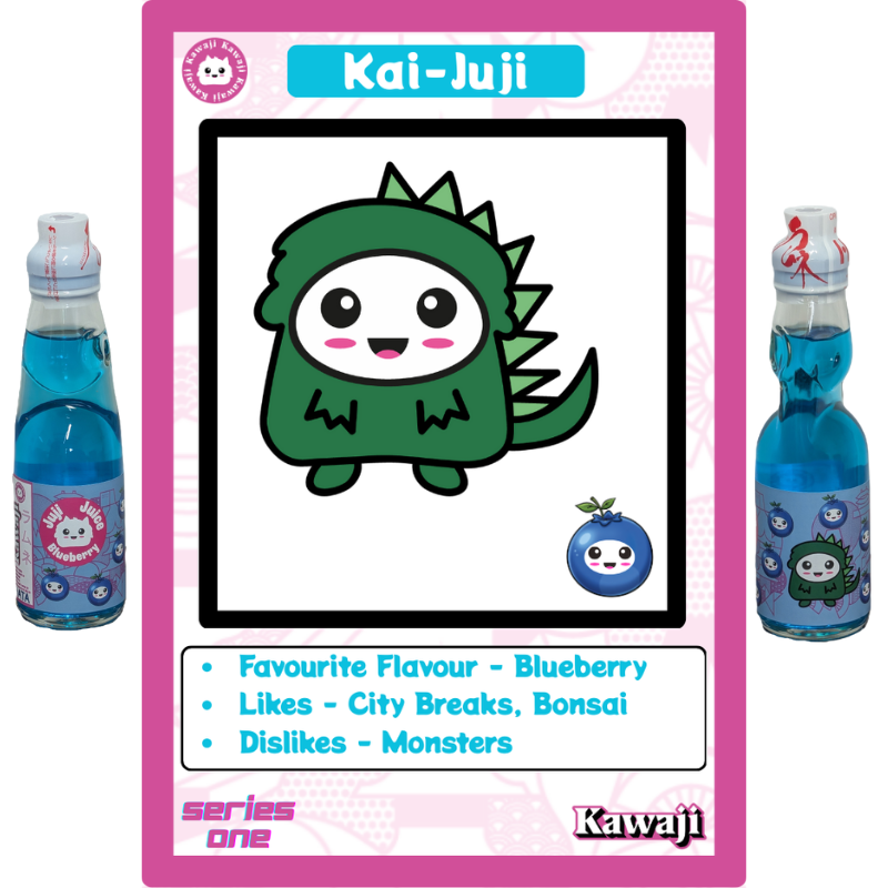 Juji Juice - Blueberry Flavour Ramune, alternate view