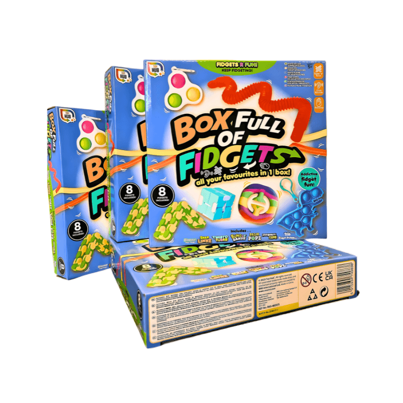 Box Full Of Fidgets, side angle