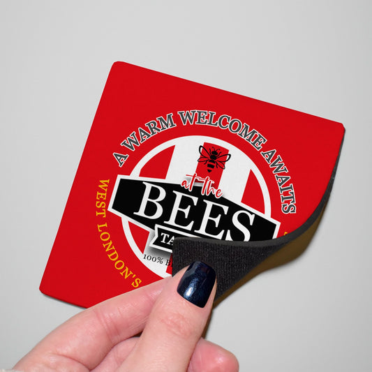 Brentford Bees - Football Coaster - Square Or Circle, alternate view
