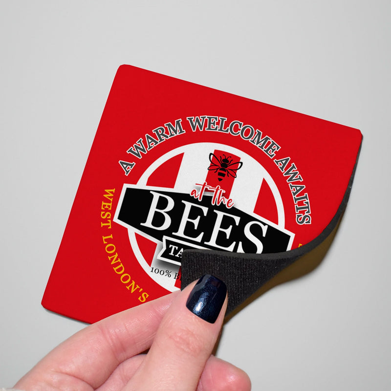 Brentford Bees - Football Coaster - Square Or Circle, alternate view