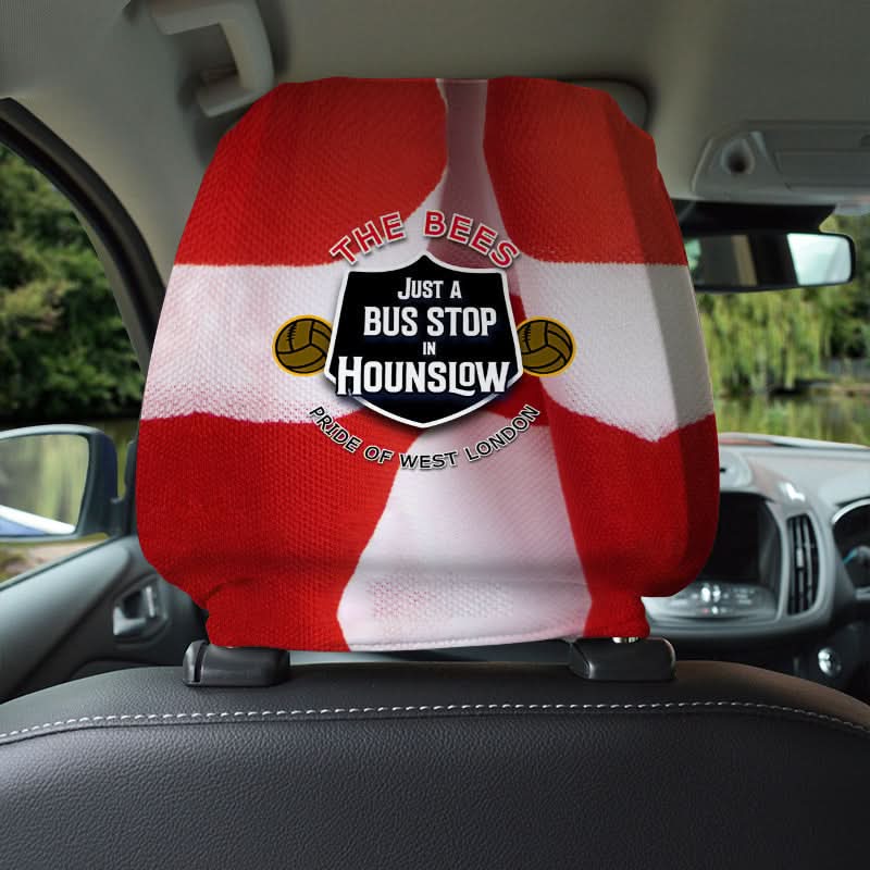 Brentford Bus Stop - Football Legends - Headrest Cover collectible from https://britishmade.gifts/