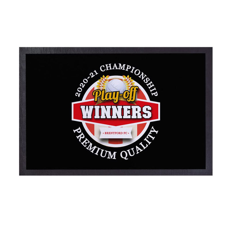 Brentford Play Off - Football Legends - Door Mat -60cm X 40cm collectible from https://britishmade.gifts/