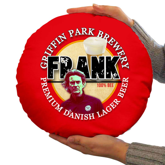Brentford Thomas Frank - Football Legends - Circle Cushion 14 collectible from https://britishmade.gifts/
